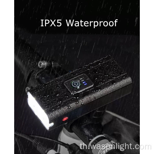 Wason Professional K5 กันน้ำ Handlebar Cycling Light Light ขายร้อนที่มีประสิทธิภาพ USB โคมไฟจักรยานแบบชาร์จไฟได้กับ Power Bank